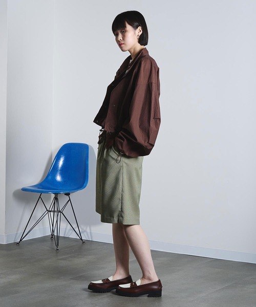 ROSE BUD（ローズバッド）の「(mici)SHEER SHORT BLOUSON（ブルゾン・レディース・ライトブルー/ブラウン・ONE SIZE）」の19枚目の写真