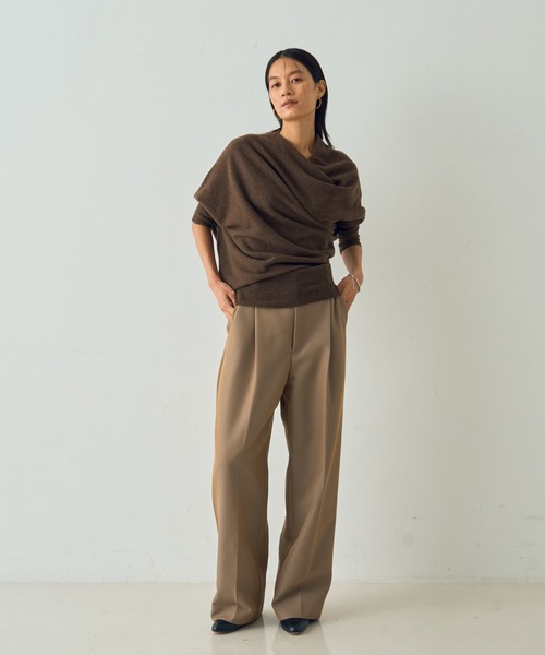 DESIGNWORKS(デザインワークス)の「ウール混タックバレルパンツ(その他パンツ・レディース・チェック/ブラック・36/38)」の11枚目の写真