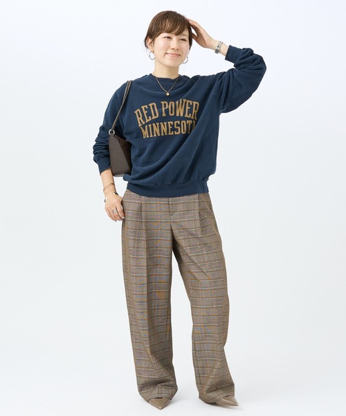 DESIGNWORKS(デザインワークス)の「ウール混タックバレルパンツ(その他パンツ・レディース・チェック/ブラック・36/38)」の16枚目の写真