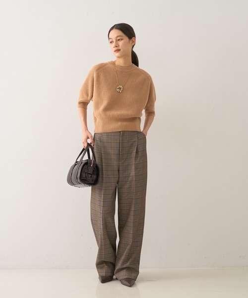 DESIGNWORKS(デザインワークス)の「ウール混タックバレルパンツ(その他パンツ・レディース・チェック/ブラック・36/38)」の18枚目の写真