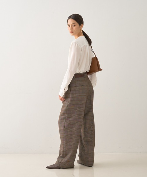 DESIGNWORKS(デザインワークス)の「ウール混タックバレルパンツ(その他パンツ・レディース・チェック/ブラック・36/38)」の20枚目の写真