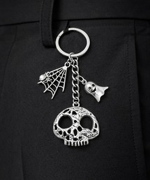 WESTSEA（ウエストシー）の「ホラーモチーフ キーホルダー (ドクロ/骸骨/スカル・おばけ/ゴースト・蝶/バタフライ チャーム)（キーホルダー）」