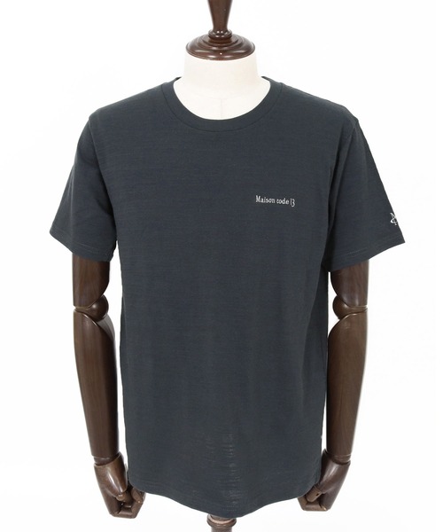 Maison code 13（メゾンコードサーティーン）の「mt10347-vintage naturalslub cut sew カットソー(M26S-25)（Tシャツ/カットソー・メンズ・バーガンディー/オフホワイト/ブラック・S/M/L/XL）」の21枚目の写真