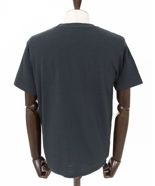 Maison code 13（メゾンコードサーティーン）の「mt10347-vintage naturalslub cut sew カットソー(M26S-25)（Tシャツ/カットソー・メンズ・バーガンディー/オフホワイト/ブラック・S/M/L/XL）」の22枚目の写真