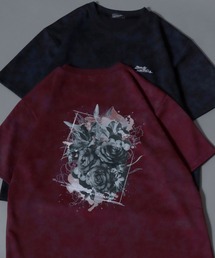 ANPAS | Back-Printed Floral T-Shirt / フラワーバックプリント 半袖Tシャツ メンズ レディース ユニセックス トップス カットソー 花 ムラ加工(Tシャツ/カットソー)