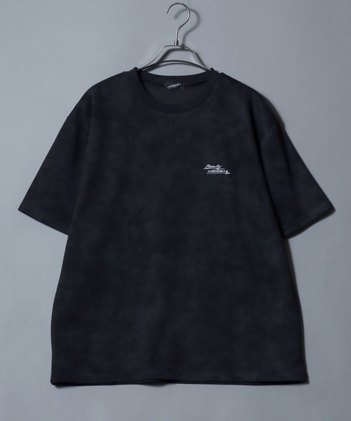 ANPAS(アンパス)の「Back-Printed Floral T-Shirt / フラワーバックプリント 半袖Tシャツ メンズ レディース ユニセックス トップス カットソー 花 ムラ加工(Tシャツ/カットソー・メンズ・ブラック/ワイン・L/M)」の3枚目の写真