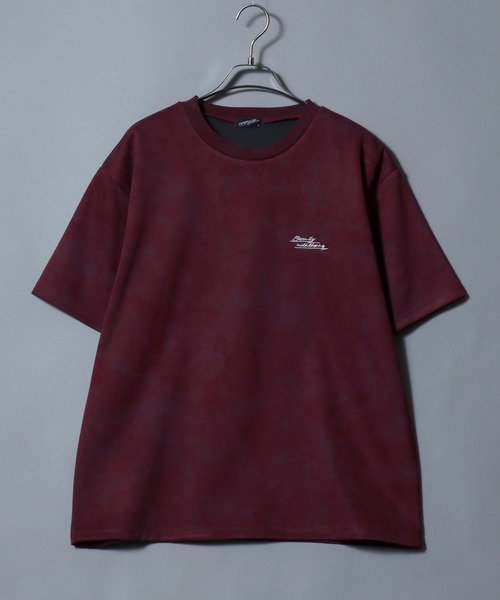 ANPAS(アンパス)の「Back-Printed Floral T-Shirt / フラワーバックプリント 半袖Tシャツ メンズ レディース ユニセックス トップス カットソー 花 ムラ加工(Tシャツ/カットソー・メンズ・ブラック/ワイン・L/M)」の8枚目の写真