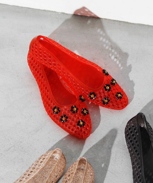 HEY!MrsROSE(ヘイミセスローズ)の「HEY! Mrs ROSE(ヘイ!ミセスローズ)Tiny Beads Sandals(サンダル・レディース・ゴールド/シルバー/レッド/ブラック・M/L)」の3枚目の写真