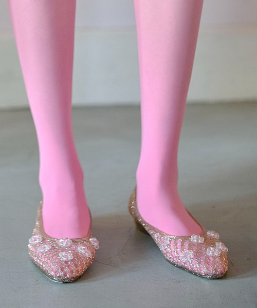 HEY!MrsROSE(ヘイミセスローズ)の「HEY! Mrs ROSE(ヘイ!ミセスローズ)Tiny Beads Sandals(サンダル・レディース・ゴールド/シルバー/レッド/ブラック・M/L)」の4枚目の写真