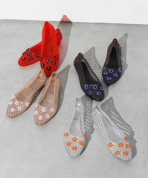 HEY!MrsROSE(ヘイミセスローズ)の「HEY! Mrs ROSE(ヘイ!ミセスローズ)Tiny Beads Sandals(サンダル・レディース・ゴールド/シルバー/レッド/ブラック・M/L)」の7枚目の写真