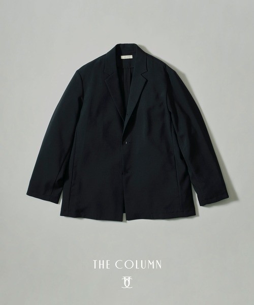 COLUMN(コラム)の「COLUMN / ウールライク トロピカルジャケット<THE COLUMN>(テーラードジャケット・メンズ・チャコールグレー/ネイビー・LARGE/MEDIUM)」の1枚目の写真