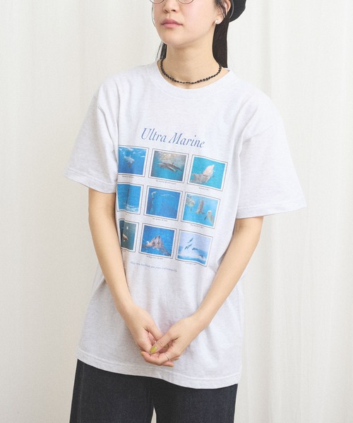 fig London(フィグロンドン)の「Ultra Marine Tshirt(Tシャツ/カットソー・レディース・アッシュグレー・FREE)」の2枚目の写真