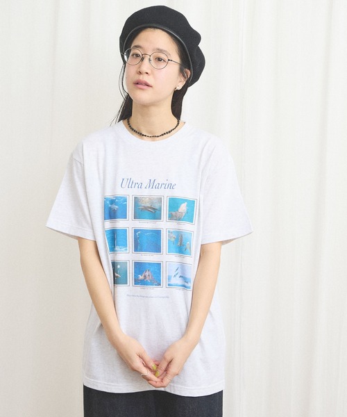 fig London(フィグロンドン)の「Ultra Marine Tshirt(Tシャツ/カットソー・レディース・アッシュグレー・FREE)」の4枚目の写真