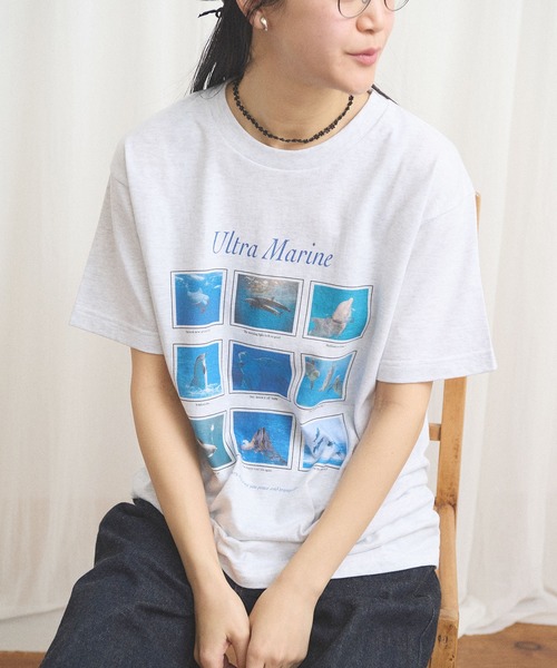 fig London(フィグロンドン)の「Ultra Marine Tshirt(Tシャツ/カットソー・レディース・アッシュグレー・FREE)」の6枚目の写真