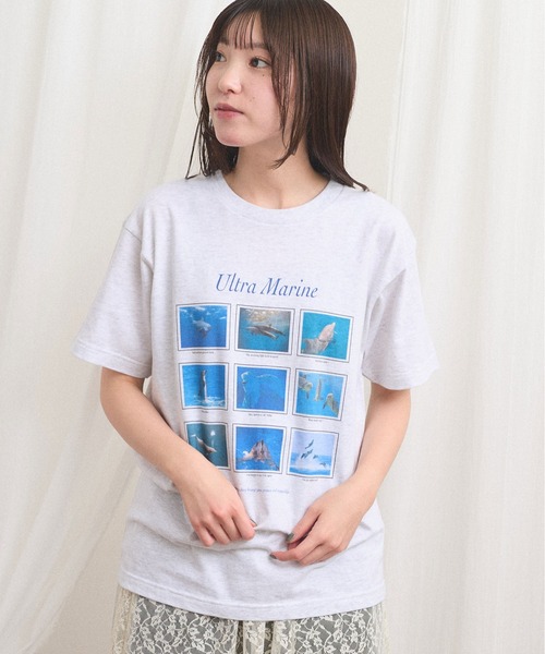 fig London(フィグロンドン)の「Ultra Marine Tshirt(Tシャツ/カットソー・レディース・アッシュグレー・FREE)」の8枚目の写真