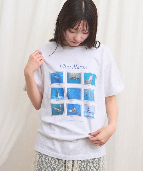 fig London(フィグロンドン)の「Ultra Marine Tshirt(Tシャツ/カットソー・レディース・アッシュグレー・FREE)」の9枚目の写真