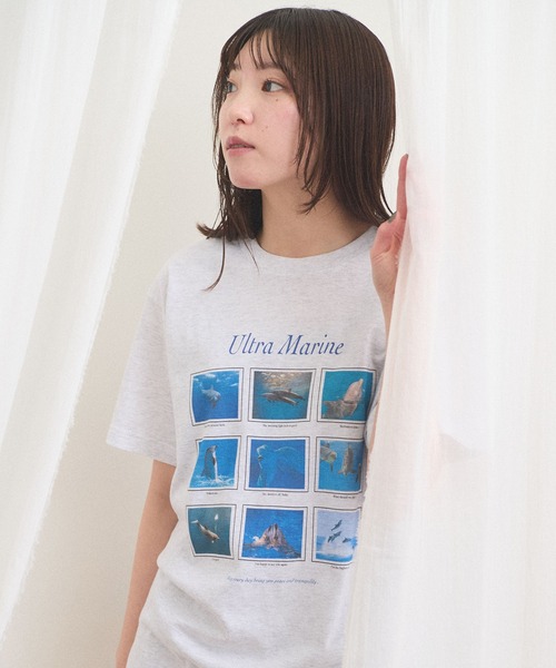 fig London(フィグロンドン)の「Ultra Marine Tshirt(Tシャツ/カットソー・レディース・アッシュグレー・FREE)」の10枚目の写真