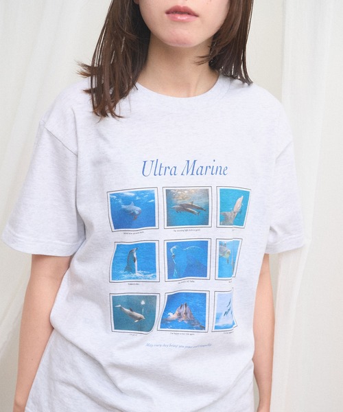 fig London(フィグロンドン)の「Ultra Marine Tshirt(Tシャツ/カットソー・レディース・アッシュグレー・FREE)」の7枚目の写真