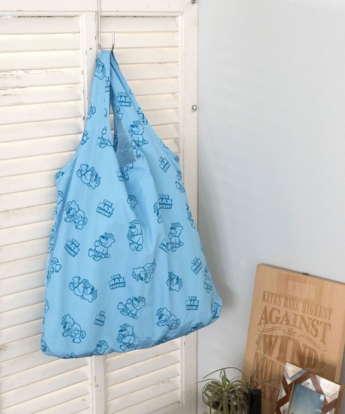 BAYFLOW（ベイフロー）の「【THE MAX SHOW!】ポーチインエコバック（エコバッグ/サブバッグ・レディース・イエロー/スカイブルー/グリーン・0）」の8枚目の写真