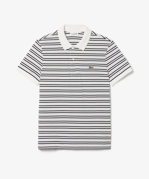 LACOSTE(ラコステ)の「マルチボーダー鹿の子地ポロシャツ(ポロシャツ・メンズ・ブラック/ライトブルー/ベージュ・3/2/5/4/6)」の5枚目の写真