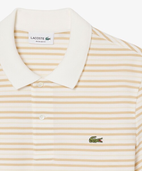 LACOSTE(ラコステ)の「マルチボーダー鹿の子地ポロシャツ(ポロシャツ・メンズ・ブラック/ライトブルー/ベージュ・3/2/5/4/6)」の13枚目の写真