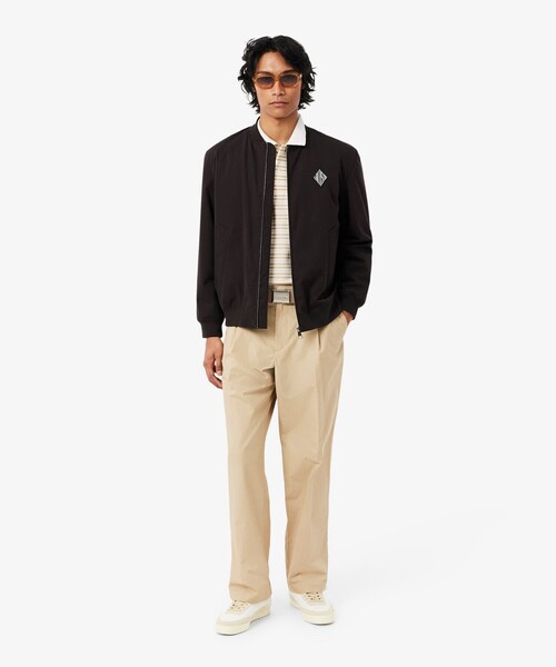 LACOSTE(ラコステ)の「マルチボーダー鹿の子地ポロシャツ(ポロシャツ・メンズ・ブラック/ライトブルー/ベージュ・3/2/5/4/6)」の15枚目の写真
