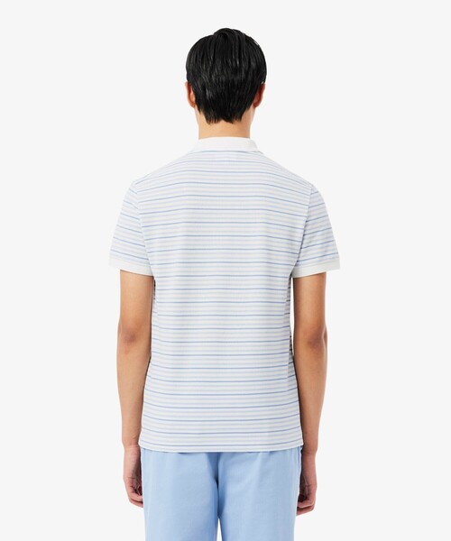 LACOSTE(ラコステ)の「マルチボーダー鹿の子地ポロシャツ(ポロシャツ・メンズ・ブラック/ライトブルー/ベージュ・3/2/5/4/6)」の18枚目の写真