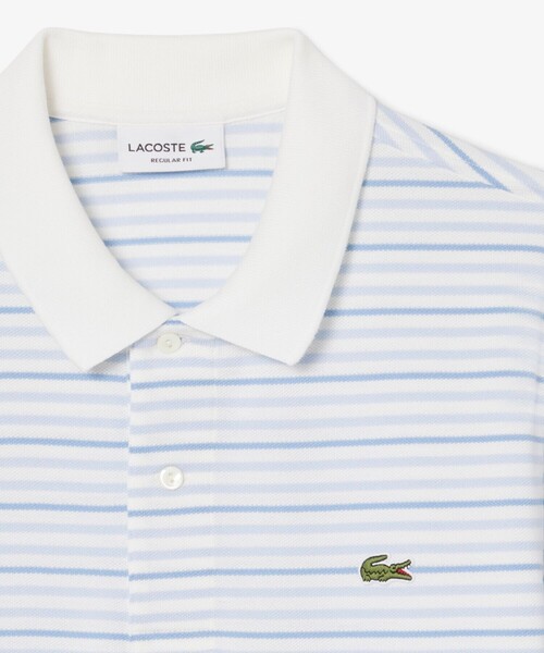 LACOSTE(ラコステ)の「マルチボーダー鹿の子地ポロシャツ(ポロシャツ・メンズ・ブラック/ライトブルー/ベージュ・3/2/5/4/6)」の20枚目の写真