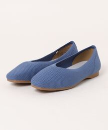 ABC SELECT エービーシーセレクト CL SQUARE KNIT スクエアニットパンプス W5074 SAX