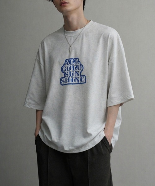 NILWAY(ニルウェイ)の「高密度編み TC度詰め天竺 モード古着風 アソートプリントTシャツ(Tシャツ/カットソー・メンズ・ホワイト/ネイビー系1/グレー系1/ブラック系1/ブラウン/ホワイト系4/ブラック系/イエロー/グレー/ネイビー系/グレー系/ホワイト系3/ネイビー系2/ブラック系2/ホワイト系/ブラック/ホワイト系1/ホワイト系2/グレー系3/グレー系4/ブラウン系/ネイビー系3・MEDIUM/LARGE)」の4枚目の写真