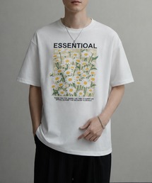 Nilway（ニルウェイ）の「高密度編み TC度詰め天竺 モード古着風 アソートプリントTシャツ（Tシャツ/カットソー）」