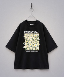 Nilway（ニルウェイ）の「高密度編み TC度詰め天竺 モード古着風 アソートプリントTシャツ（Tシャツ/カットソー）」