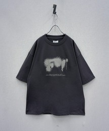 Nilway（ニルウェイ）の「高密度編み TC度詰め天竺 モード古着風 アソートプリントTシャツ（Tシャツ/カットソー）」