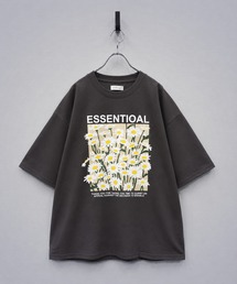 Nilway（ニルウェイ）の「高密度編み TC度詰め天竺 モード古着風 アソートプリントTシャツ（Tシャツ/カットソー）」
