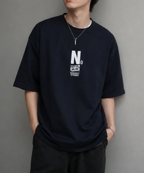 NILWAY(ニルウェイ)の「高密度編み TC度詰め天竺 モード古着風 アソートプリントTシャツ(Tシャツ/カットソー・メンズ・ホワイト/ネイビー系1/グレー系1/ブラック系1/ブラウン/ホワイト系4/ブラック系/イエロー/グレー/ネイビー系/グレー系/ホワイト系3/ネイビー系2/ブラック系2/ホワイト系/ブラック/ホワイト系1/ホワイト系2/グレー系3/グレー系4/ブラウン系/ネイビー系3・MEDIUM/LARGE)」の18枚目の写真