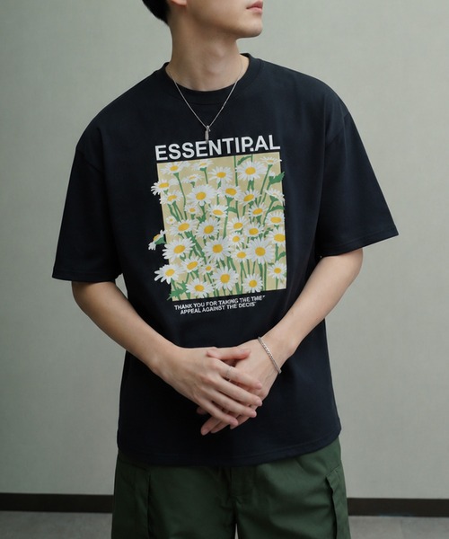 NILWAY(ニルウェイ)の「高密度編み TC度詰め天竺 モード古着風 アソートプリントTシャツ(Tシャツ/カットソー・メンズ・ホワイト/ネイビー系1/グレー系1/ブラック系1/ブラウン/ホワイト系4/ブラック系/イエロー/グレー/ネイビー系/グレー系/ホワイト系3/ネイビー系2/ブラック系2/ホワイト系/ブラック/ホワイト系1/ホワイト系2/グレー系3/グレー系4/ブラウン系/ネイビー系3・MEDIUM/LARGE)」の21枚目の写真