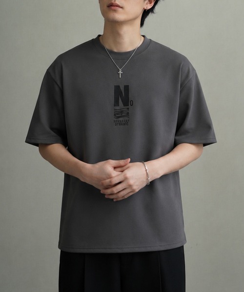 NILWAY(ニルウェイ)の「高密度編み TC度詰め天竺 モード古着風 アソートプリントTシャツ(Tシャツ/カットソー・メンズ・ホワイト/ネイビー系1/グレー系1/ブラック系1/ブラウン/ホワイト系4/ブラック系/イエロー/グレー/ネイビー系/グレー系/ホワイト系3/ネイビー系2/ブラック系2/ホワイト系/ブラック/ホワイト系1/ホワイト系2/グレー系3/グレー系4/ブラウン系/ネイビー系3・MEDIUM/LARGE)」の11枚目の写真