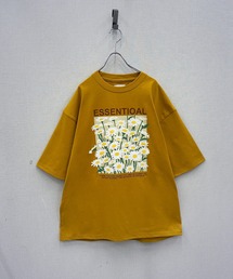 Nilway（ニルウェイ）の「高密度編み TC度詰め天竺 モード古着風 アソートプリントTシャツ（Tシャツ/カットソー）」