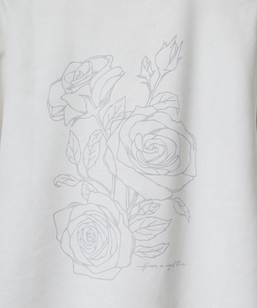 FUNALIVE(ファンアライブ)の「スウェードタッチダンボール 花柄Tシャツ 半袖(Tシャツ/カットソー・メンズ・オフホワイト/ブラック・M/L)」の10枚目の写真