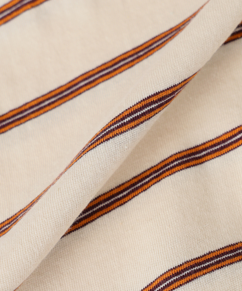 JOURNAL STANDARD（ジャーナルスタンダード）の「ファニー リンガー ボーダー Tシャツ 2（Tシャツ/カットソー・メンズ・クリアブルー/アイボリー/ボルドー・LARGE/MEDIUM）」の4枚目の写真