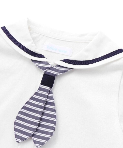 fillot de bebe reduction（フィヨデュベベルダクティオン）の「【お揃い】天竺マリンボディミニベビー(70~80cm)（ロンパース・キッズ・ブルー系その他2・70cm/80ｃｍ）」の6枚目の写真