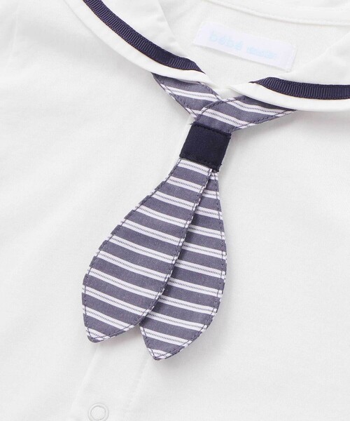 fillot de bebe reduction（フィヨデュベベルダクティオン）の「【お揃い】天竺マリンボディミニベビー(70~80cm)（ロンパース・キッズ・ブルー系その他2・70cm/80ｃｍ）」の7枚目の写真