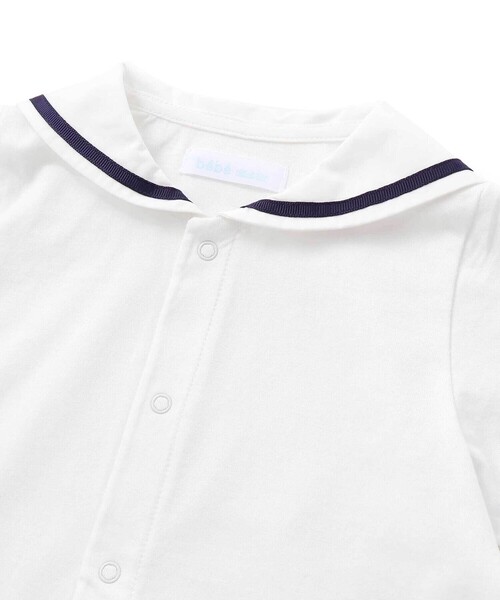 fillot de bebe reduction（フィヨデュベベルダクティオン）の「【お揃い】天竺マリンボディミニベビー(70~80cm)（ロンパース・キッズ・ブルー系その他2・70cm/80ｃｍ）」の10枚目の写真