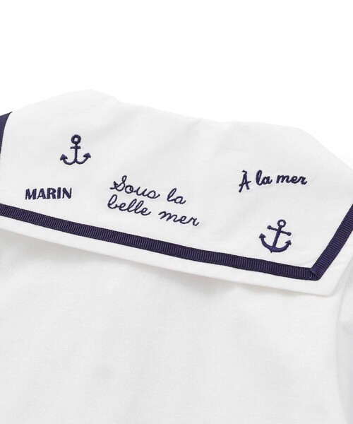 fillot de bebe reduction（フィヨデュベベルダクティオン）の「【お揃い】天竺マリンボディミニベビー(70~80cm)（ロンパース・キッズ・ブルー系その他2・70cm/80ｃｍ）」の11枚目の写真