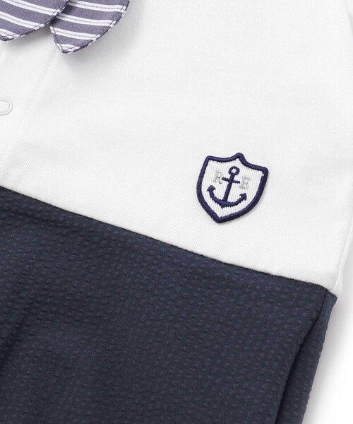 fillot de bebe reduction（フィヨデュベベルダクティオン）の「【お揃い】天竺マリンボディミニベビー(70~80cm)（ロンパース・キッズ・ブルー系その他2・70cm/80ｃｍ）」の13枚目の写真