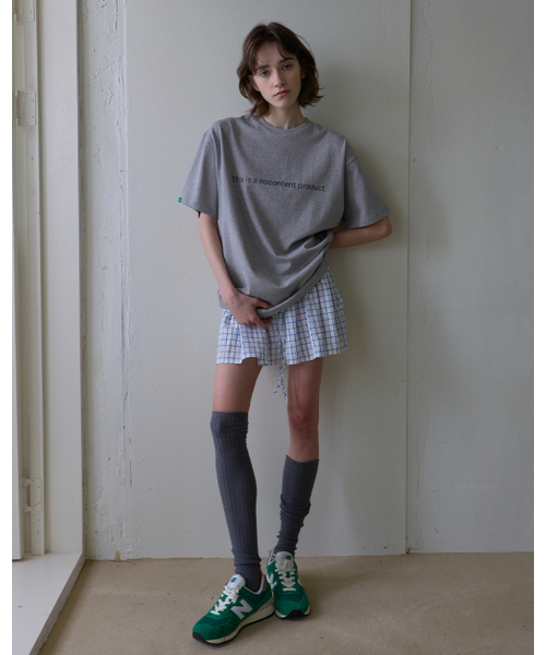 NOCONTENT(ノーコンテント)の「154. ノコンテンツプロダクトT _ メランジグレー(Tシャツ/カットソー・レディース・その他・FREE)」の3枚目の写真