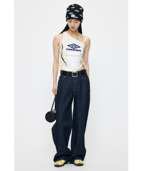 moussy U/M ONE SHOULDER タンクネイビー U/M ONE SHOULDER タンクトップ（タンクトップ）｜MOUSSY（マウジー