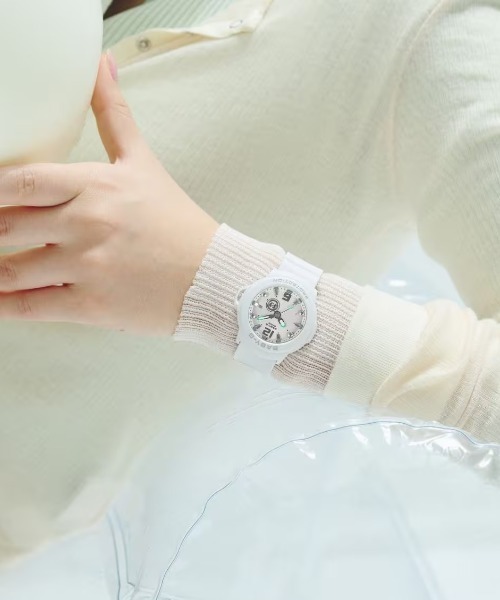 G-SHOCK(ジーショック)の「BABY-G/ベイビージー 腕時計 "BABY-G+PLUS" BGA-15K-7AJR(アナログ腕時計・レディース・ホワイト・ONE)」の9枚目の写真