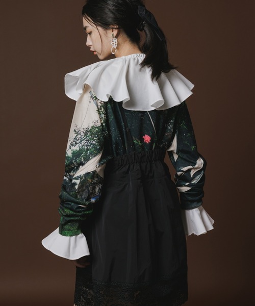 NON TOKYO（ノントーキョー）の「NON TOKYO/ノントーキョー/プリントニットプルオーバートップ（ニット/セーター・レディース・その他/カーキ/パープル・1/2/3）」の10枚目の写真