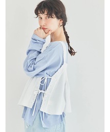 Samansa Mos2（サマンサ モスモス）の「ピンタックレースビスチェ（シャツ/ブラウス）」